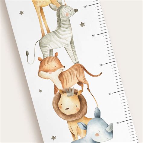 Toise Animaux Pour Enfant Et B B Babywall