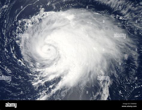 Satellite View Of Hurricane Leslie Over The Atlantic Ocean Image Taken