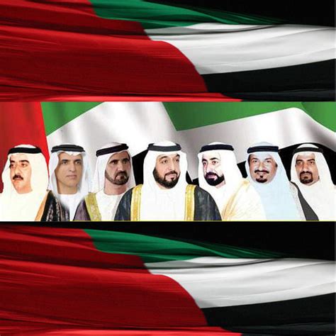 بمناسبة اليوم الوطني للإمارات حكام الإمارات السبع بالصور