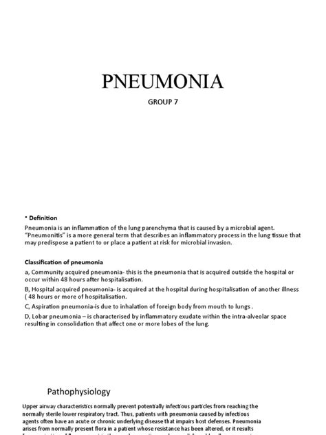 Pneumonia | PDF | Pneumonia | Lung 