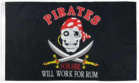 Pirates For Hire 3×5 Flag - I AmEricas Flags