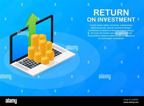 Return On Investment Concept Vector Illustration In Isometric Design