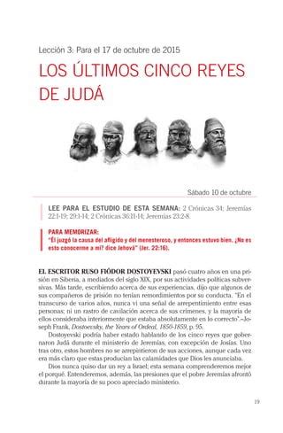 Leccion Adultos Los Ltimos Cinco Reyes De Israel Pdf