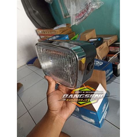 Jual Lampu Reflektor Lampu Depan Assy Rx King New Oval Hitam Shopee