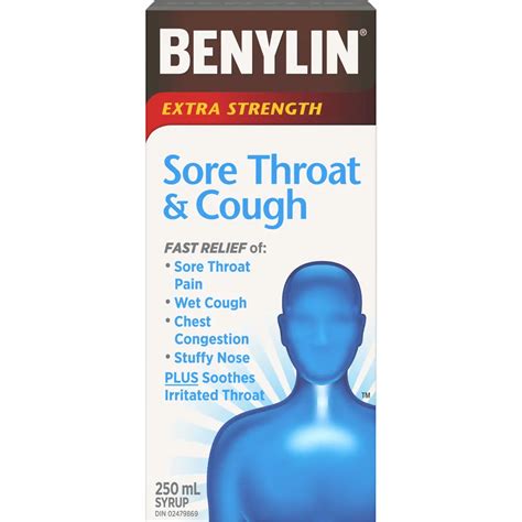 Benylin Extra Strength Sore Throat Cough Relief Syrup Hillside