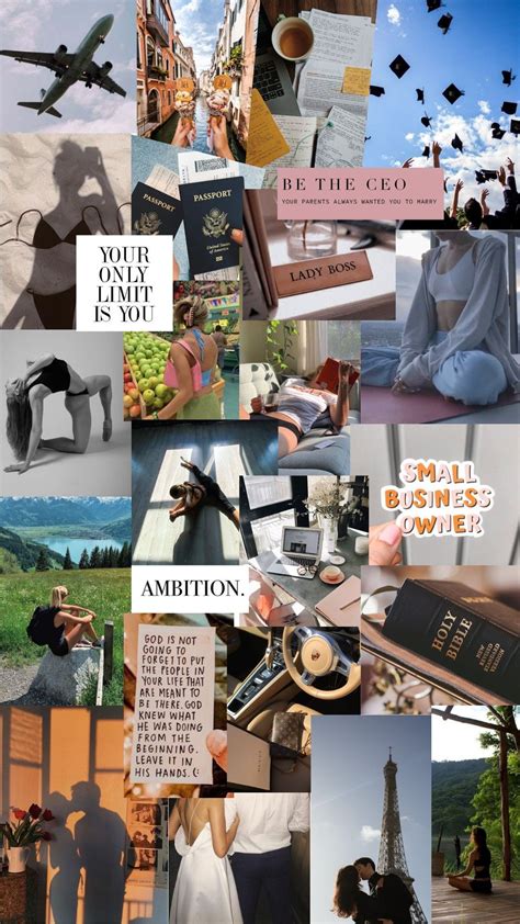 Lifestyle Moodboard Vision Board Aesthetic Wallpaper Moodboard