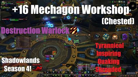 Mechagon Workshop Chested Destruction Warlock World Of Warcraft