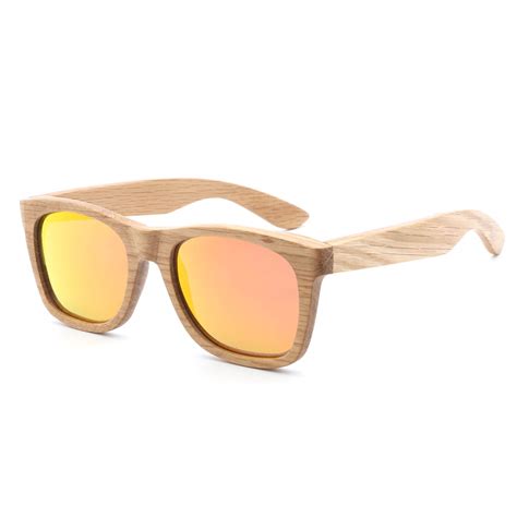 Handmade Wood Frame Sunglasses Polarized Lenses For Women Men D78