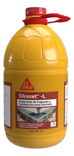 Sikaset L Aditivo Acelerante Para Concreto 5 Lt Envío gratis