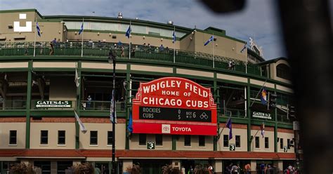 A view of wrigley field from across the street photo – Free Usa Image ...