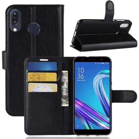 Housse Asus Zenfone Max M1 ZB555KL PU Cuir Portefeuille Avec