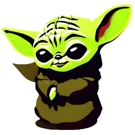 Baby Yoda Digital Clip Art Creative Fabrica