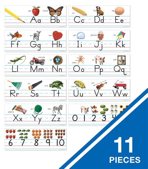 Carson Dellosa Alphabet And Number Line Bulletin Board Setalphabet