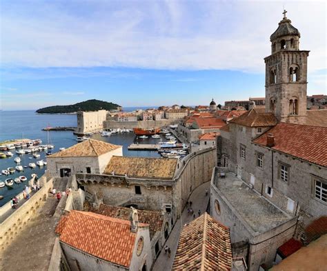 Premium Photo | Over the dubrovnik old town walls