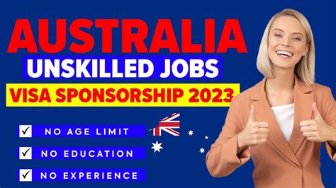 Australia Unskilled Jobs With Free Visa Sponsorship 2023 Australia