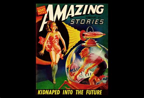 1940s Amazing Stories Science Fiction Pulp Magazine Cover Poster Print