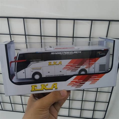 Jual Miniatur Bis Kertas Papercraft Bus Eka Cepat Jetbus Shd Hino Rm