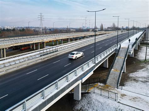 Łódź koniec remontu wiaduktu w ciągu ul Dąbrowskiego FOTO