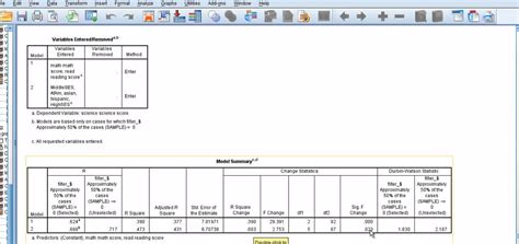 Hierarchical Multiple Regression With Spss Youtube