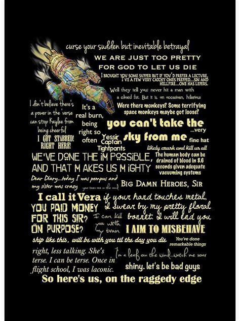 "Firefly quotes Essential T-Shirt" Art Board Print for Sale by ...