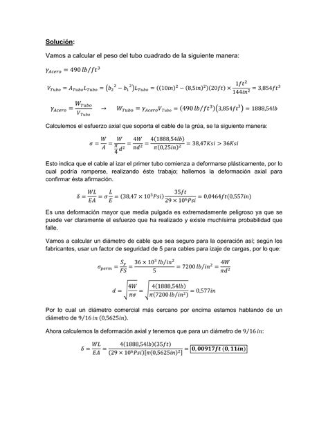 Problema 3 esfuerzo y deformación Resistencia de Materiales PDF