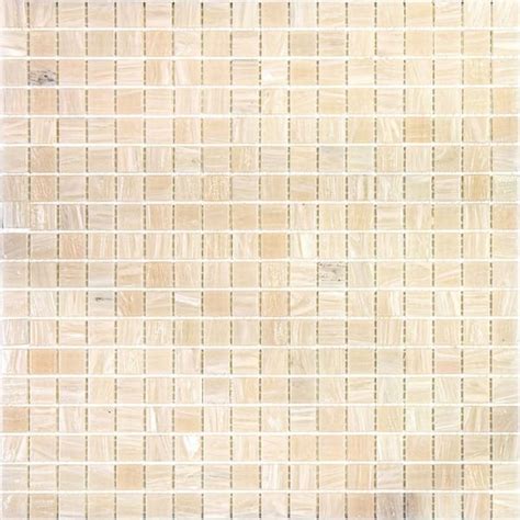 Apollo Tile Skosh In X In Glossy Bisque Beige Glass Mosaic