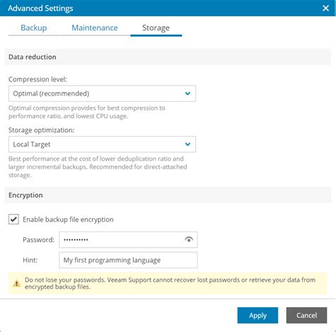 Step 14 Specify Advanced Job Settings Veeam Service Provider Console