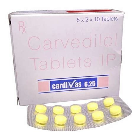 Carvedilol 6 25 Mg Tablet At Rs 200 Stripe Anti Hypertensive Drug In Nagpur Id 2852976266491