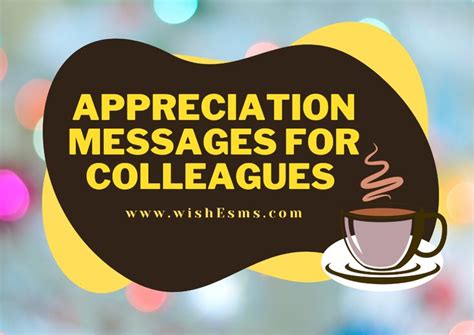 Appreciation Messages for Colleagues - Wishes, Messages & Quotes ...