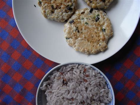 Rice Minced Chicken Burger Rice Minced Chicken Burger Flickr