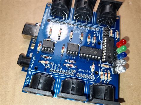 Midi Thru And Merge With Arduino Interface Midi Usb Arduino Project Hub