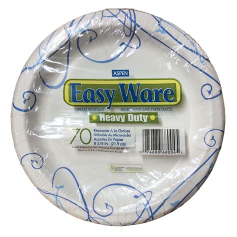 Easy Ware 9 Heavy Duty Coated Paper Plates 420case Mastersupplyonline