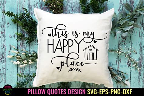 This Is My Happy I Pillow Quotes SVG Graphic By Happy Printables Club