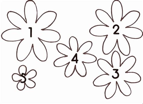 30 Printable Flower Template Cut Out – Tate Publishing News