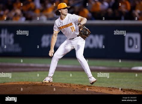 Tennessee Volunteers Starting Pitcher Chase Dollander In Action