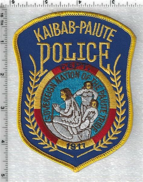 Kaibab Paiute Indian Tribes Police Arizona Shoulder Patch 4660152897