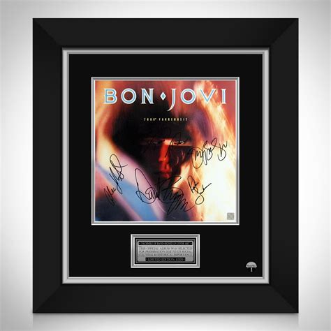 Bon Jovi 7800 Fahrenheit Limited Signature Edition LP Cover Custom