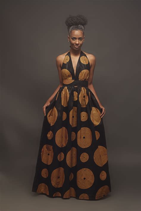 Malaika Halterneck Maxi Dress African Fashion African Print Fashion