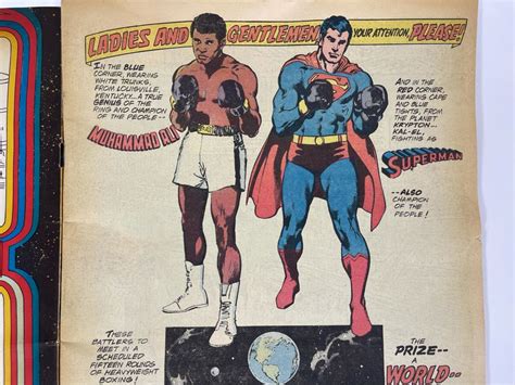 Vintage 1978 Whitman Superman Vs Muhammad Ali Large Format Comic Book