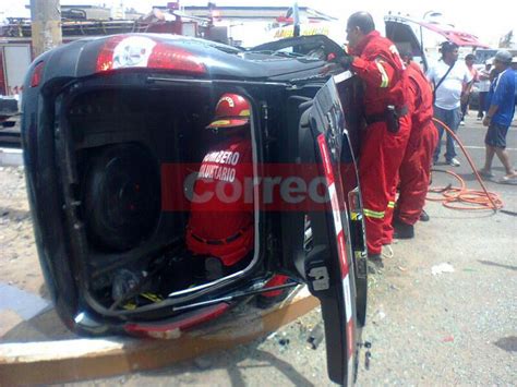 Violento Accidente Vehicular Deja Seis Heridos Peru Correo