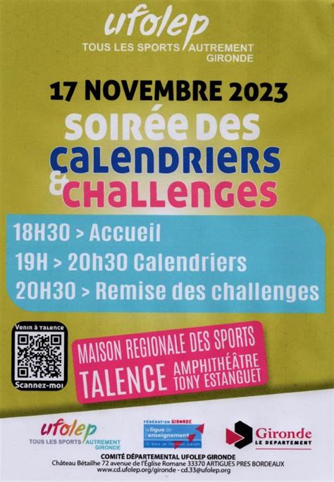 Soir E Des Calendriers Et Du Challenge Ufolep Cyclosport