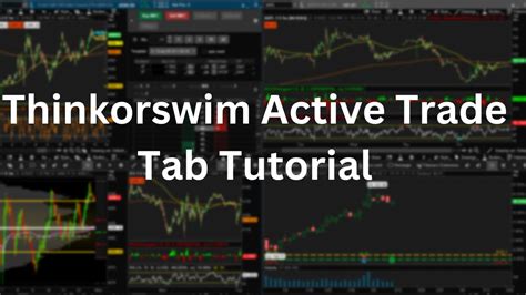 Thinkorswim Tutorial How To Setup The Active Trader Chart Tab YouTube