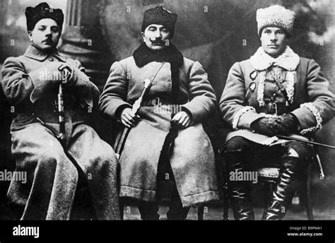 Civil War veterans Semyon Timoshenko right Semyon Budyonny center and ...