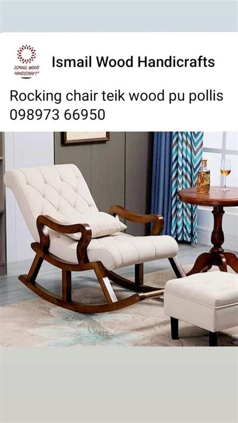 Sheesham Wood Wooden Rocking Chair With Cushion At Rs 15000 In Saharanpur