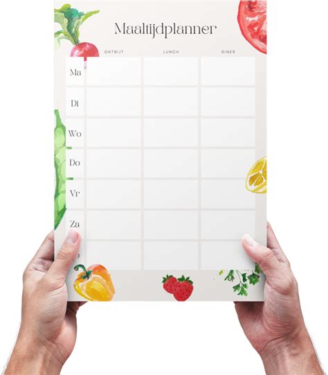 Plan Jouw Maaltijden Met Deze Gratis Printable Maaltijdplanner