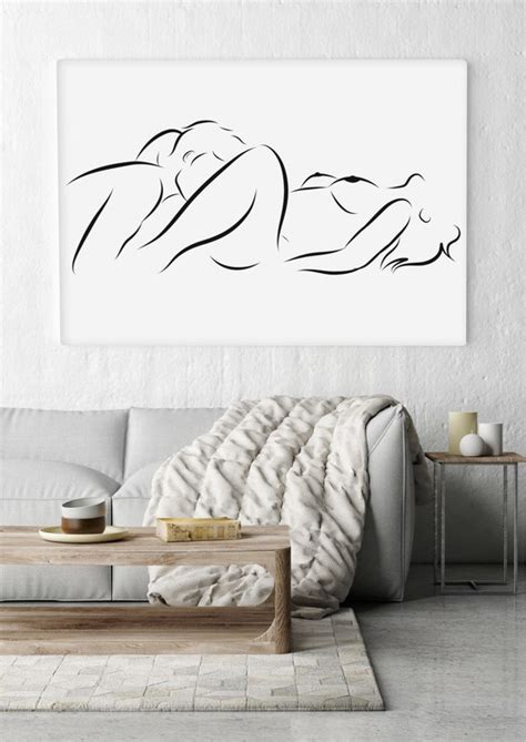 Minimalist Oral Sex Erotic Line Art Oral Sex Art Sensual Etsy