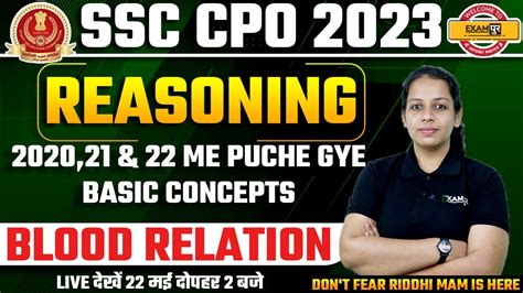 Ssc Cpo Reasoning Classes Blood Relation Reasoning By Riddhi