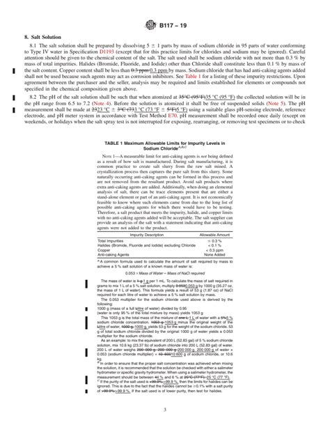 Astm B117 19 Standard Practice For Operating Salt Spray Fog Apparatus