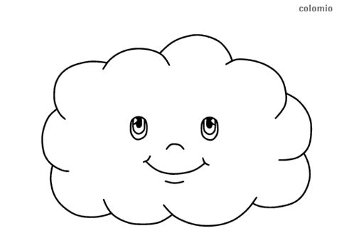 Clouds coloring pages » Free & Printable » Cloud coloring sheets