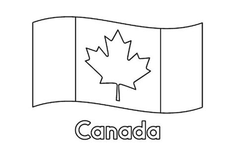 Bandeira Do Canada Para Colorir - Bandeira do Canada para colorir, imprimir e desenhar - Coloringlib.Com